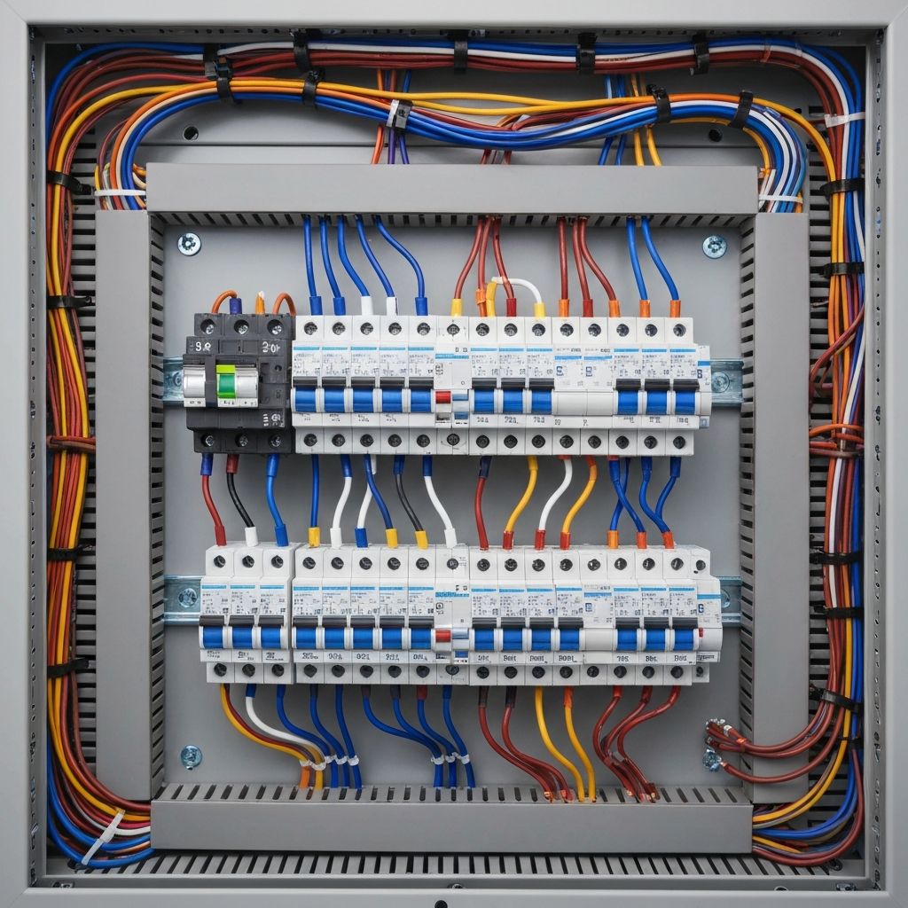 Nowoczesna rozdzielnia elektryczna zainstalowana przez ENB Elektryk