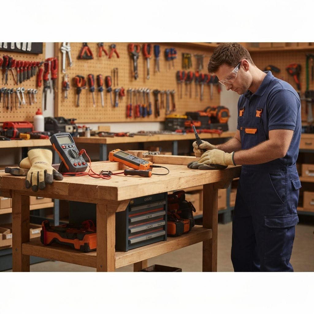 Sprzęt i narzędzia elektryczne używane przez certyfikowanych elektryków